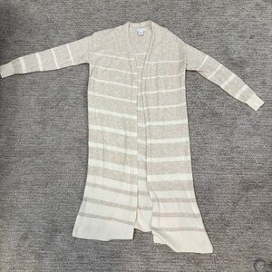 Women’s Long Striped Knit Cardigan – Size S